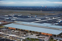 Our terminals image 4 - Aerial view of T2 Domestic terminal and apron