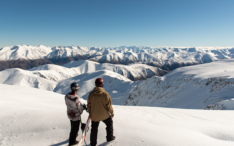 Couple on Mt Hutt New Zealand