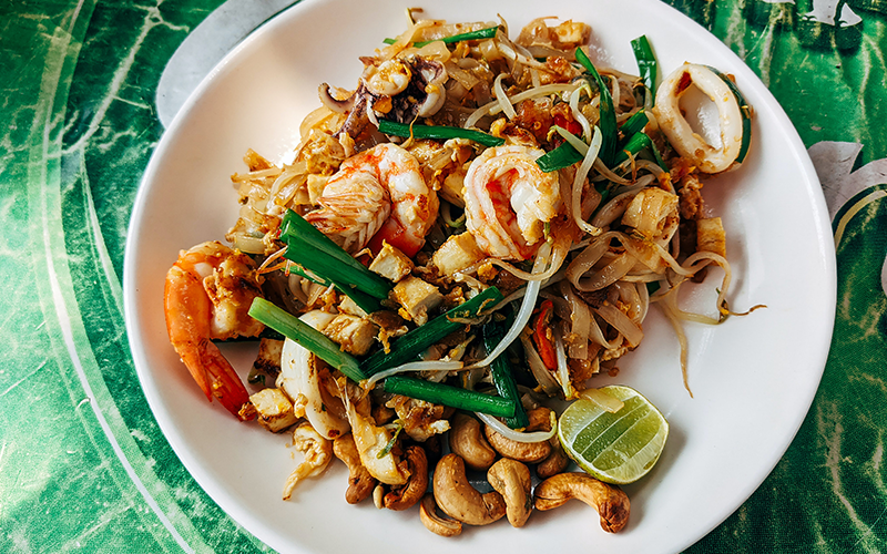 Close up of Pad Thai