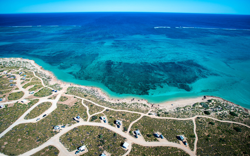 Osprey Bay campground from the air