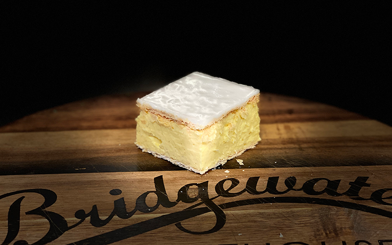 Vanilla slice at Bridgewater Bakehouse