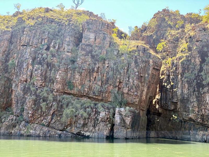 View from cruise along Lake Kununurra with Triple J Guided Tours