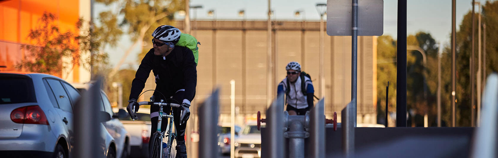 Airport West Office Park tenants riding to work